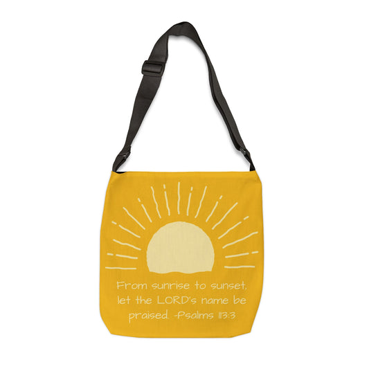 Sun & Scripture Print Tote Bag