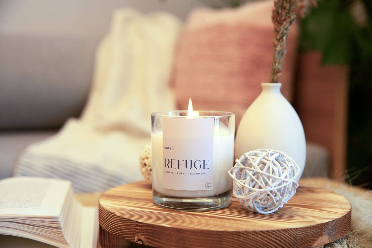 REFUGE Candle (Santal, Amber, Woods)