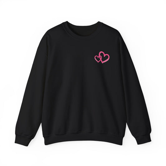 Marker Hearts Crewneck Sweatshirt