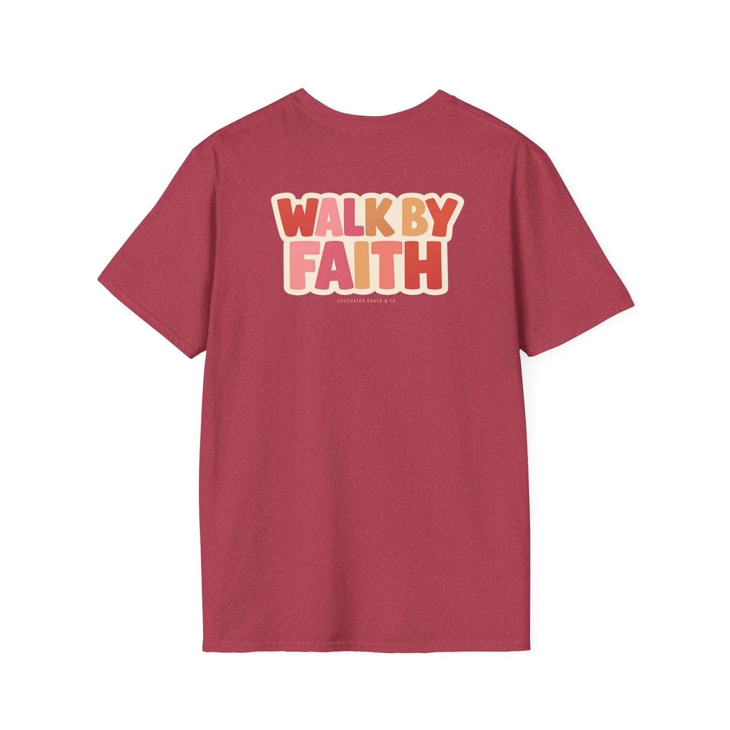Walk By Faith T-Shirt — Inspirational Christian Faith Tee