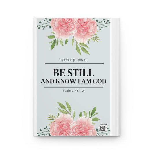 Be Still Prayer & Faith Journal Notebook | Light Blue Hardcover Journal