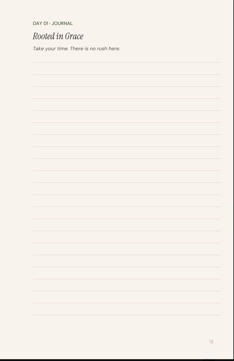 Cultivated Grace: A 55-Day Devotional and Journal for the Tending Heart