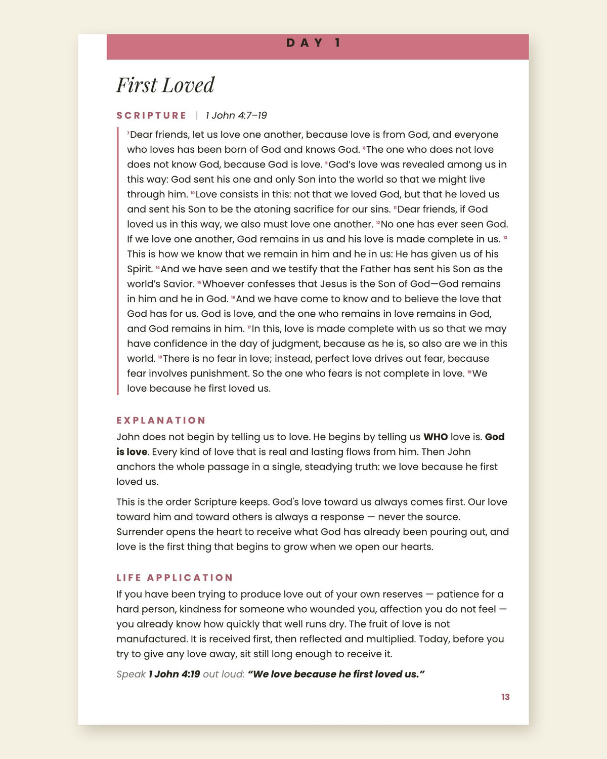 Fruitful — Day 1 reading with CSB Scripture, explanation and life application