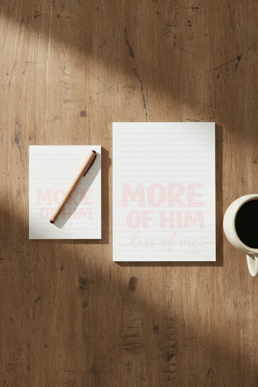 More of Him Less of Me Notepad Lifestyle
