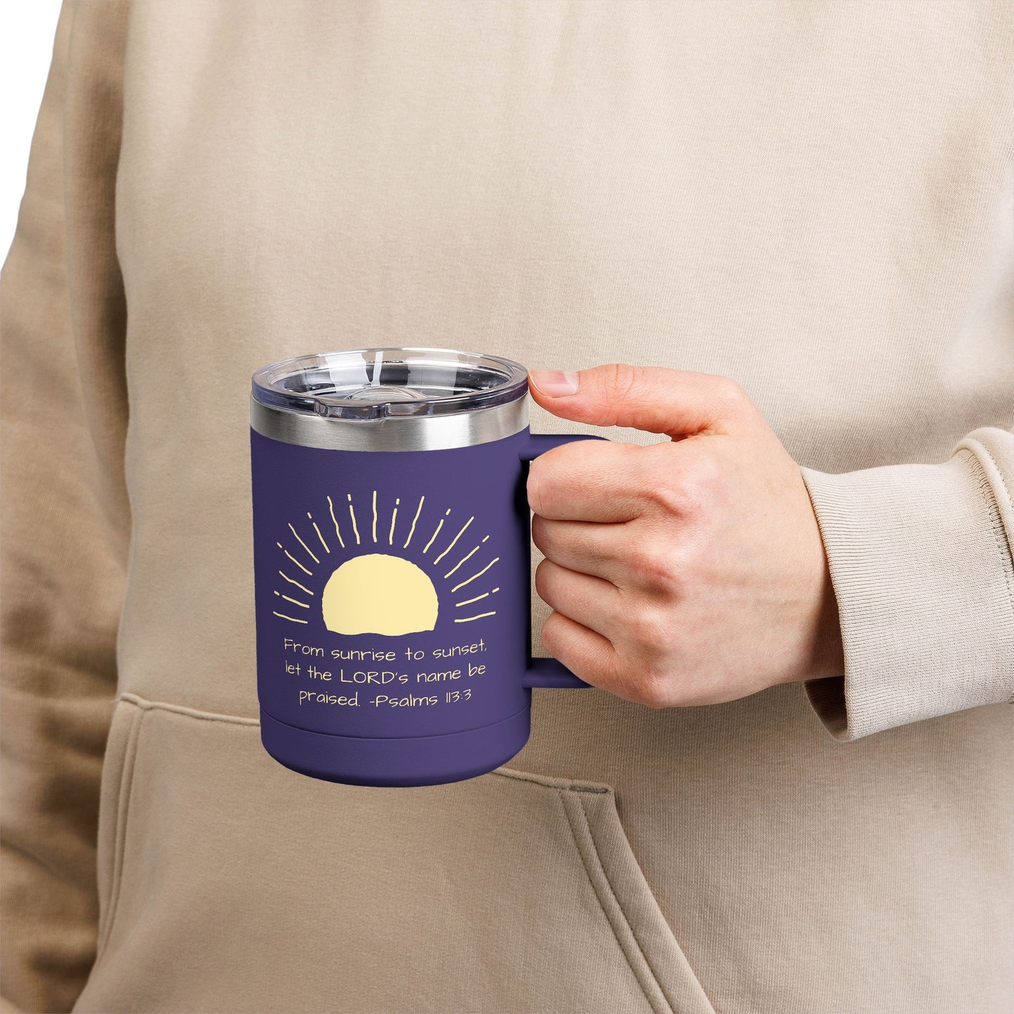 Praised Psalm 113:3 | Stainless Steel 15oz Tumbler