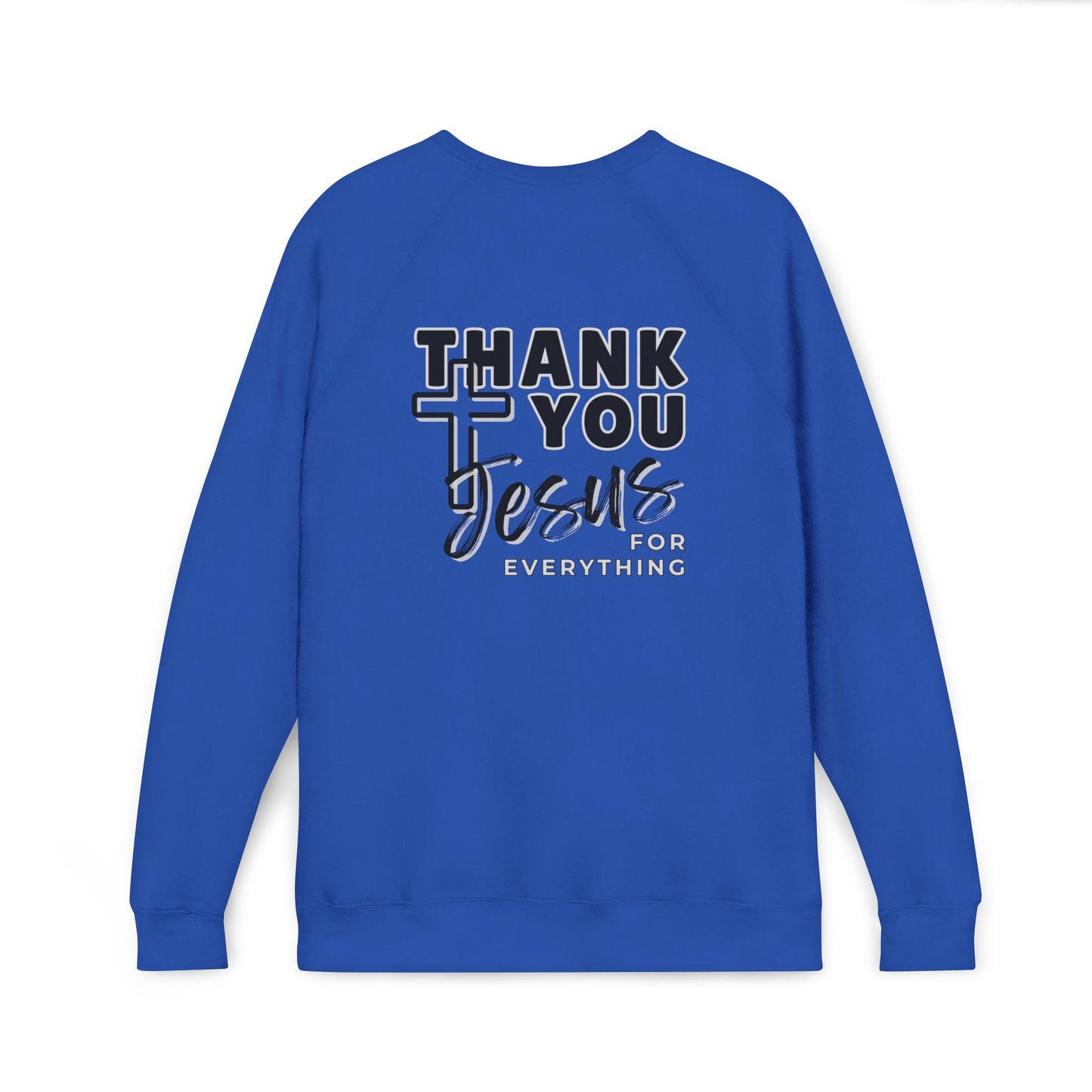 Cross Thank You Jesus Sweatshirt - Soft Bella-Canvas Faith Christian Crewneck