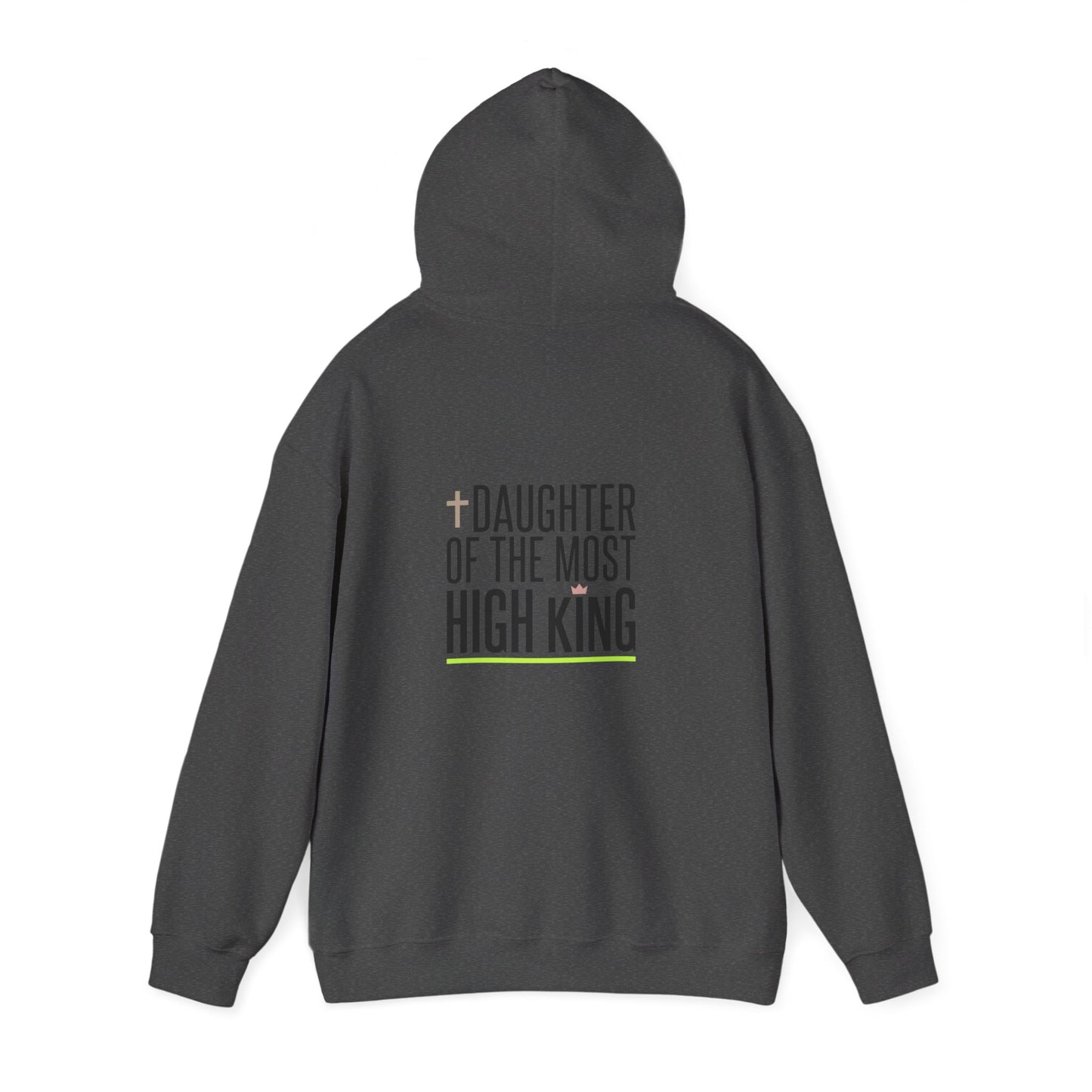 Daughter of the Most High King Hoodie | Faith-Forward Minimalist Christian Apparel
