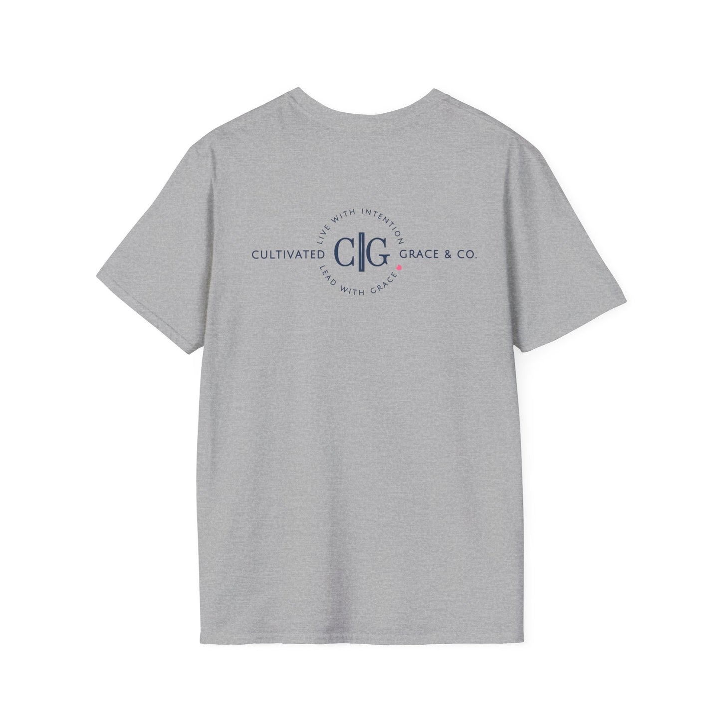 Cultivated Grace & Co. Badge Logo T-Shirt — Unisex Softstyle Tee