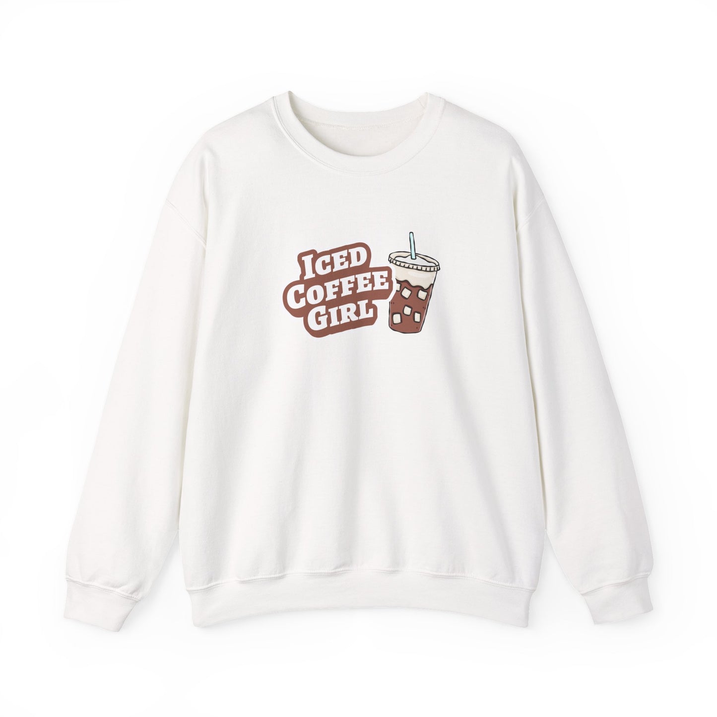 Iced Coffee Girl Crewneck Sweatshirt