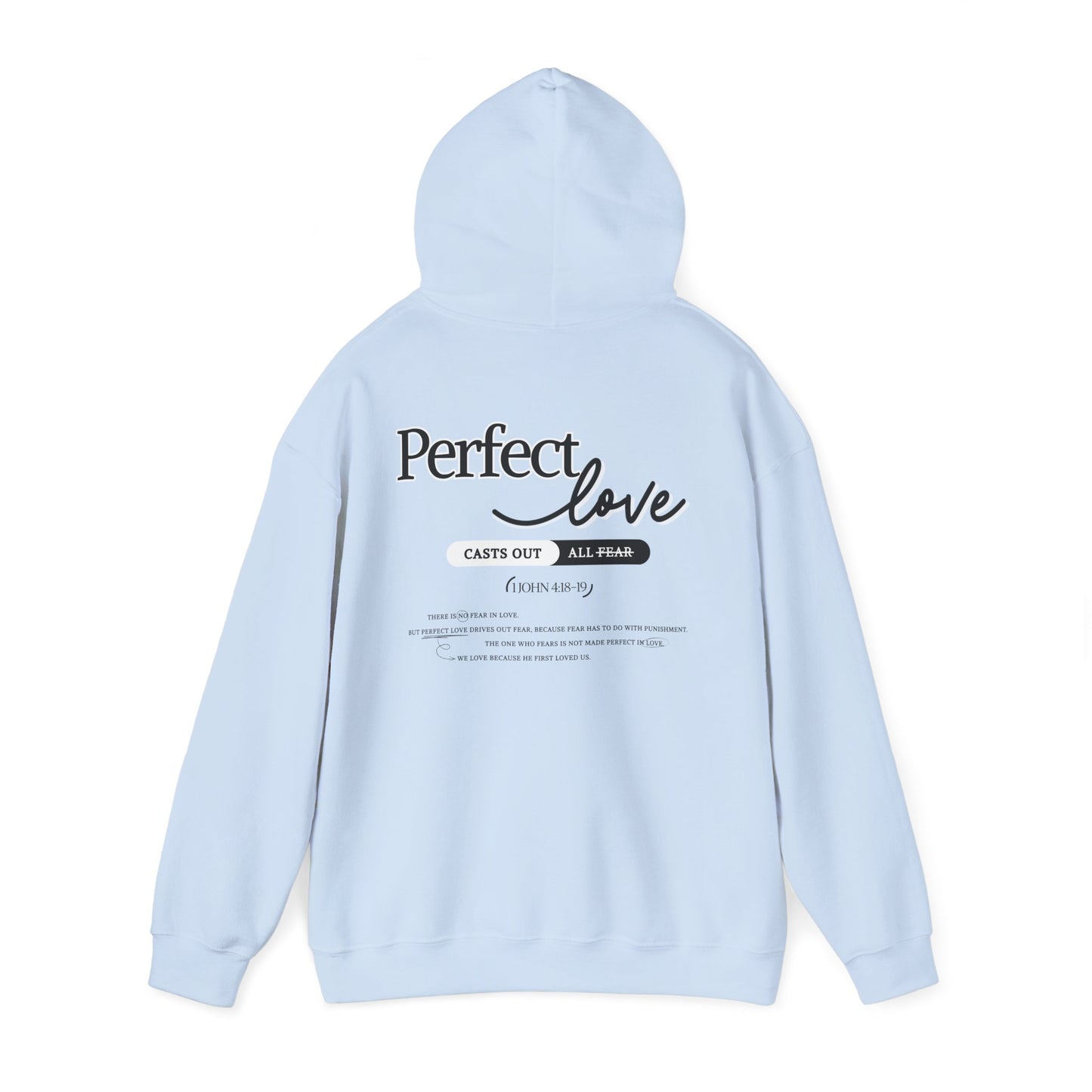 Perfect Love Hoodie | Oversized Pullover Sweatshirt, Minimal Script Design
