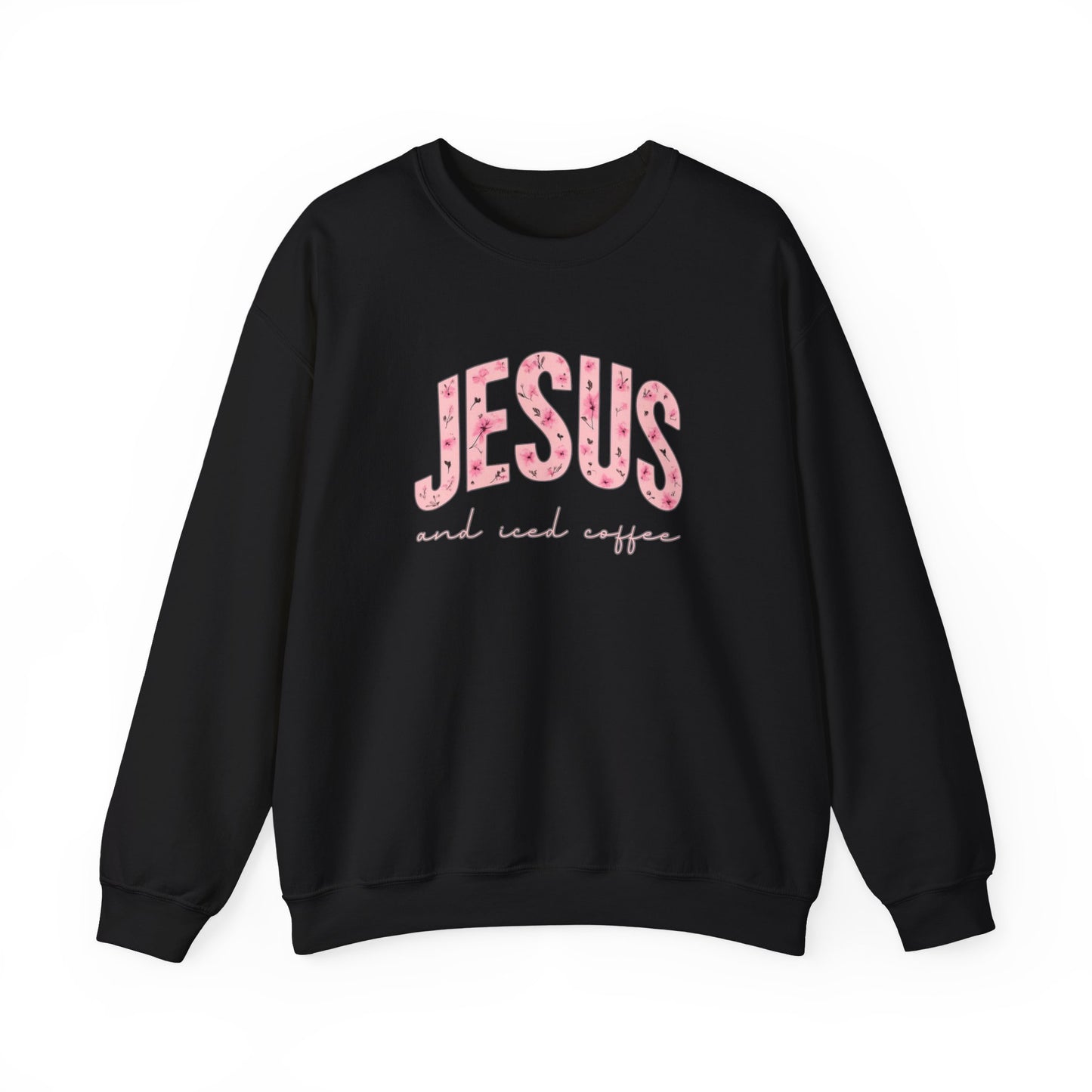 Jesus and Iced Coffee Crewneck Sweatshirt