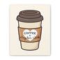 Coffee & Kingdom Work Canvas Wall Art — Cute To-Go Coffee Print