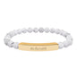 "Be Humble" Natural Stone Bead Bracelet — Stretch Bar Bracelet
