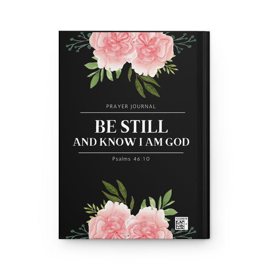 Black Be Still Hardcover Prayer Journal
