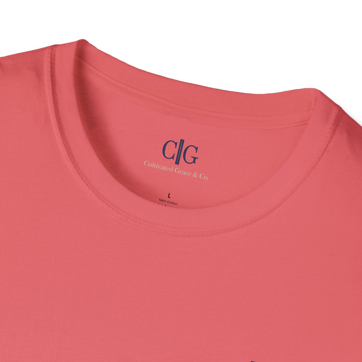 Cultivated Grace & Co. Badge Logo T-Shirt — Unisex Softstyle Tee