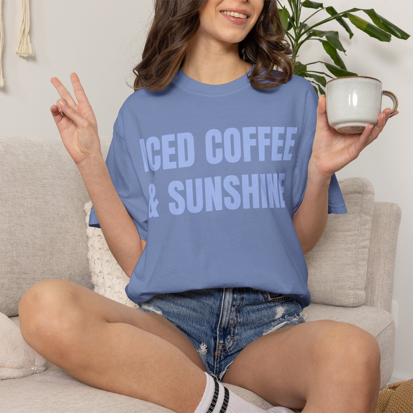 Iced Coffee & Sunshine Garment-Dyed T-Shirt