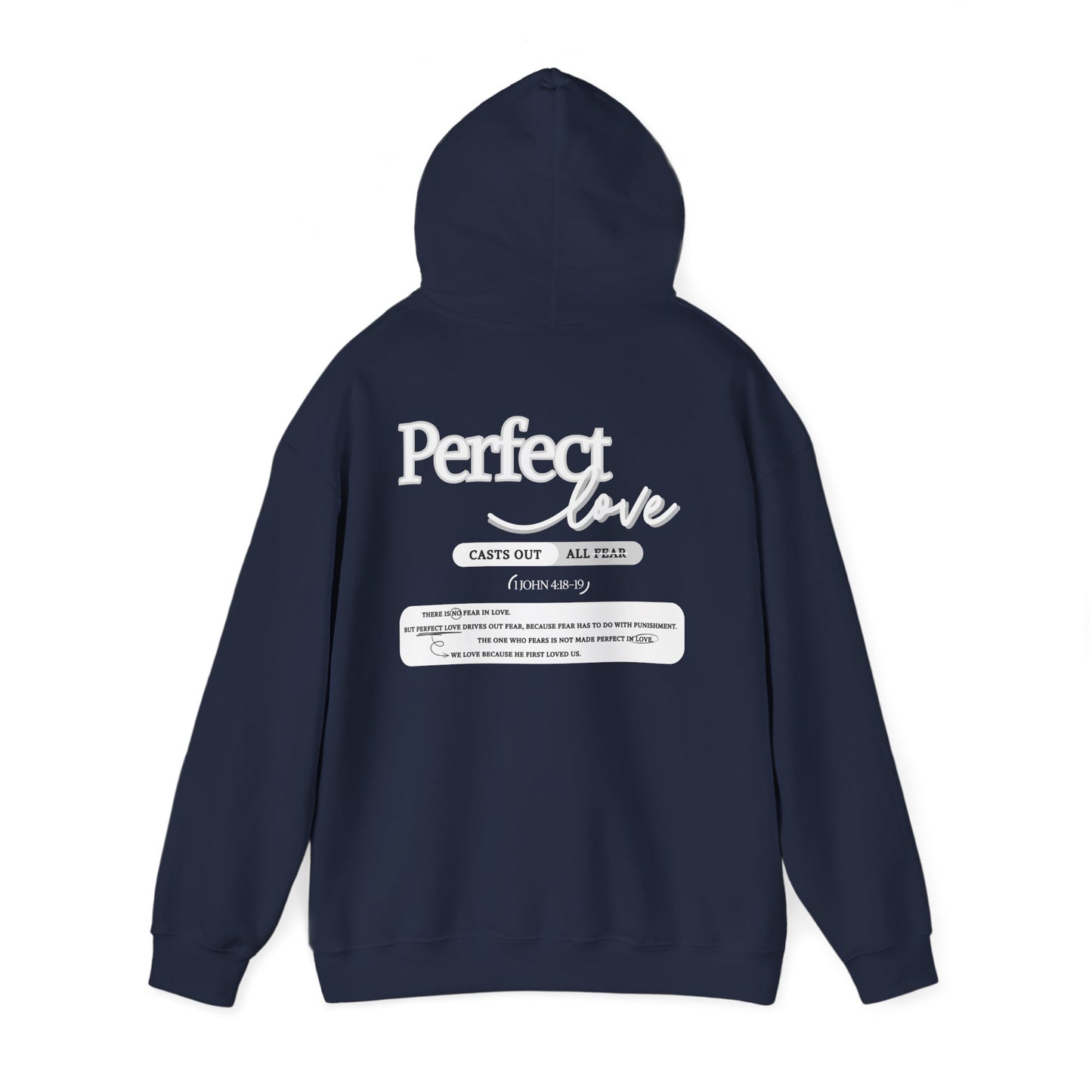 Perfect Love Hoodie | Oversized Pullover Sweatshirt, Minimal Script Design