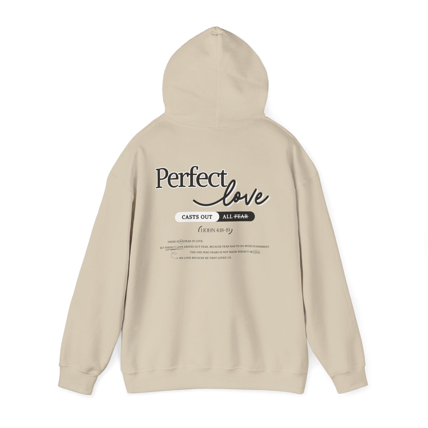 Perfect Love Hoodie | Oversized Pullover Sweatshirt, Minimal Script Design
