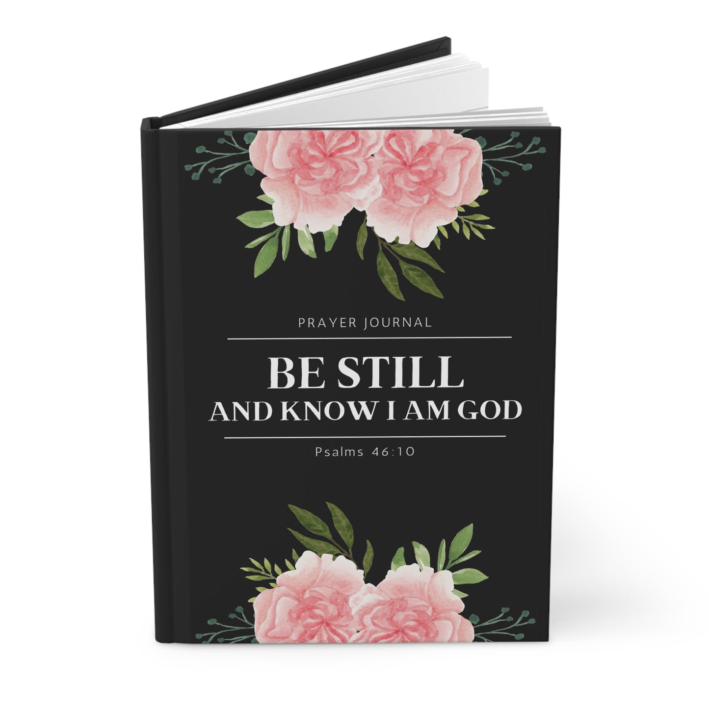 Black Be Still Hardcover Prayer Journal
