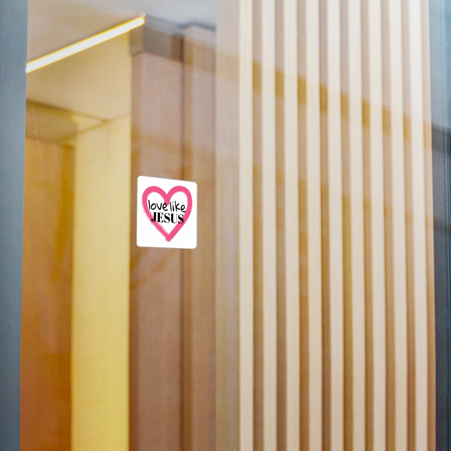 Love Like Jesus Heart Christian Faith Sticker