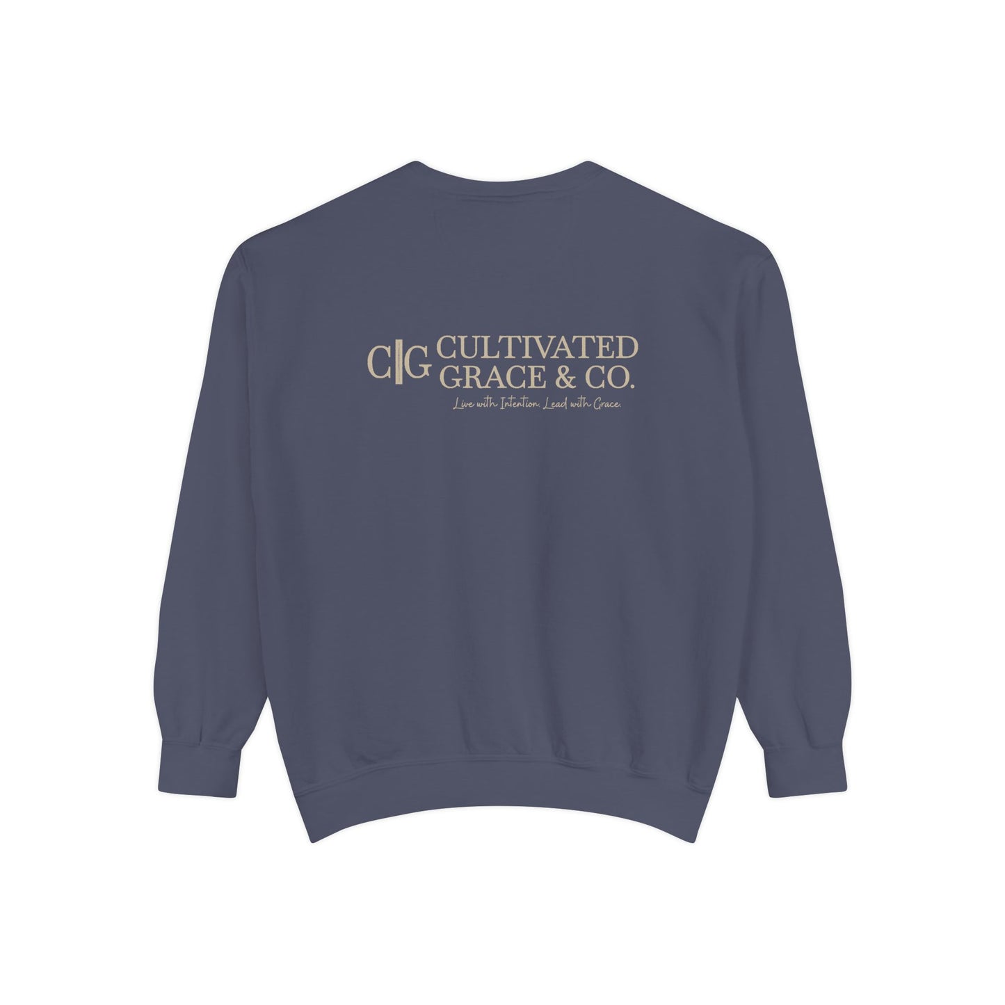 Cultivated Grace Co. Logo Sweatshirt — Comfort Colors Garment-Dyed Crewneck