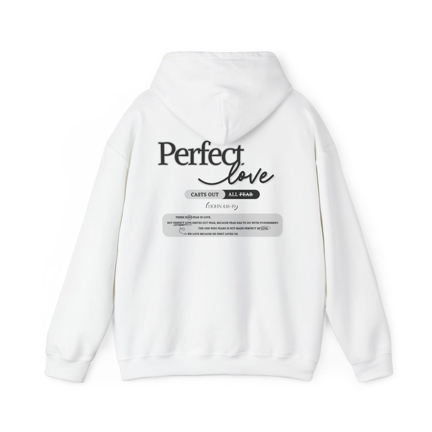 Perfect Love Hoodie | Oversized Pullover Sweatshirt, Minimal Script Design
