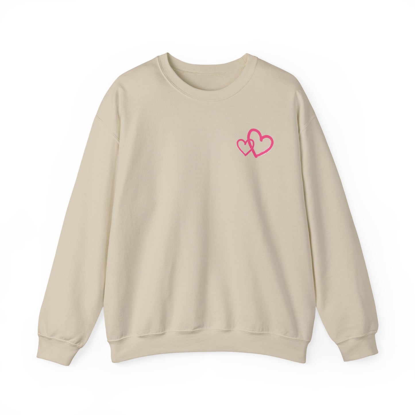 Marker Hearts Crewneck Sweatshirt
