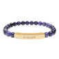 "Be Humble" Natural Stone Bead Bracelet — Stretch Bar Bracelet