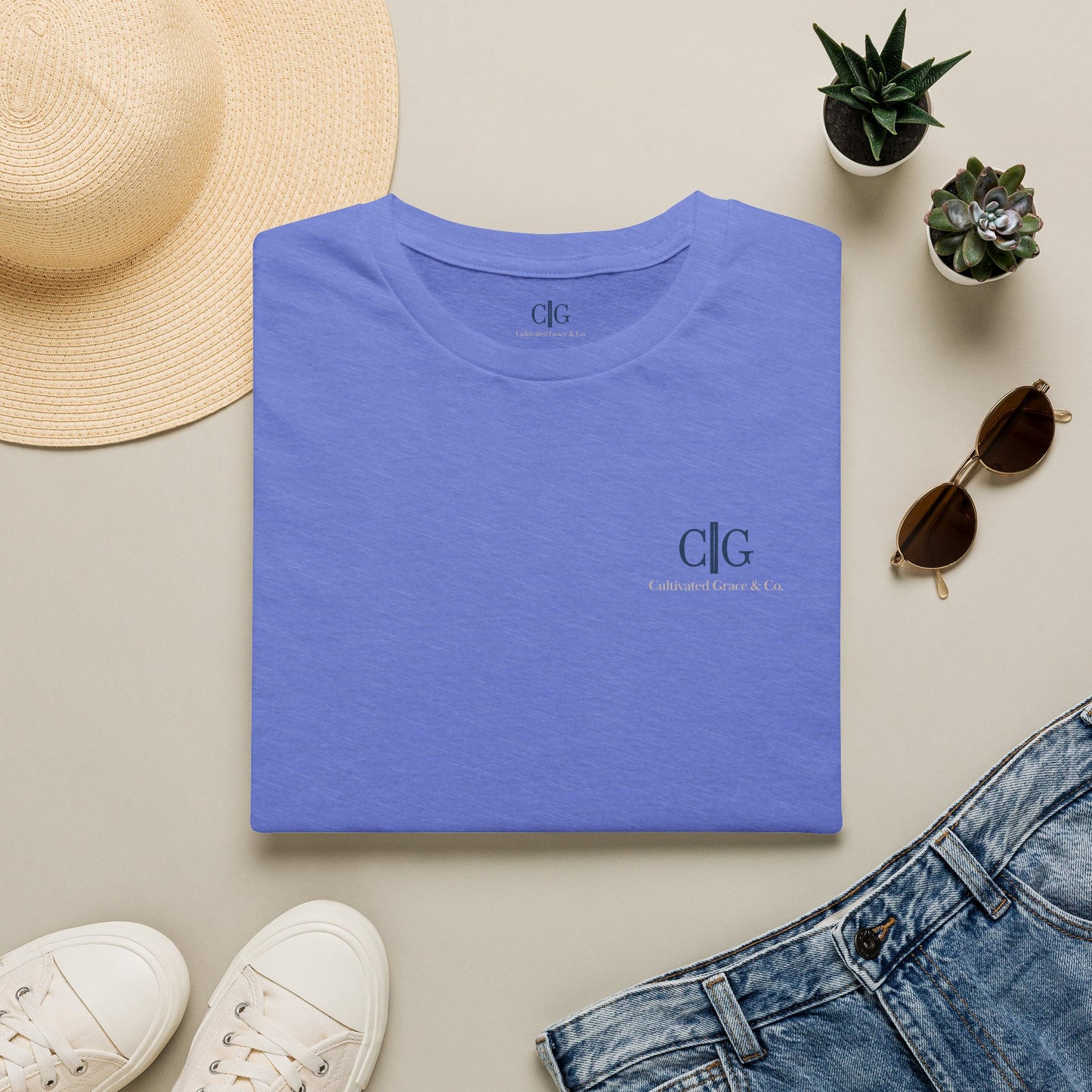 Cultivated Grace & Co. Badge Logo T-Shirt — Unisex Softstyle Tee