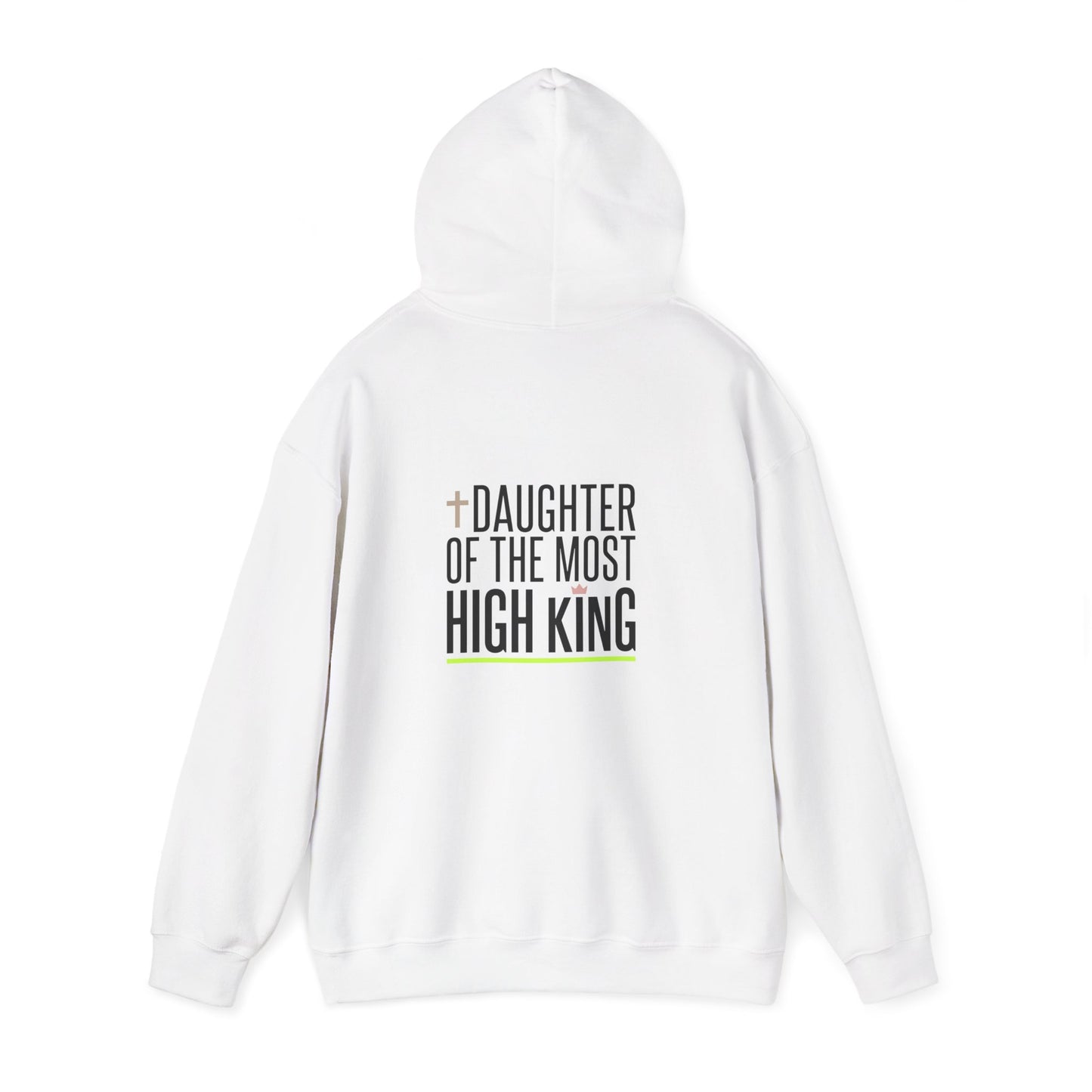 Daughter of the Most High King Hoodie | Faith-Forward Minimalist Christian Apparel