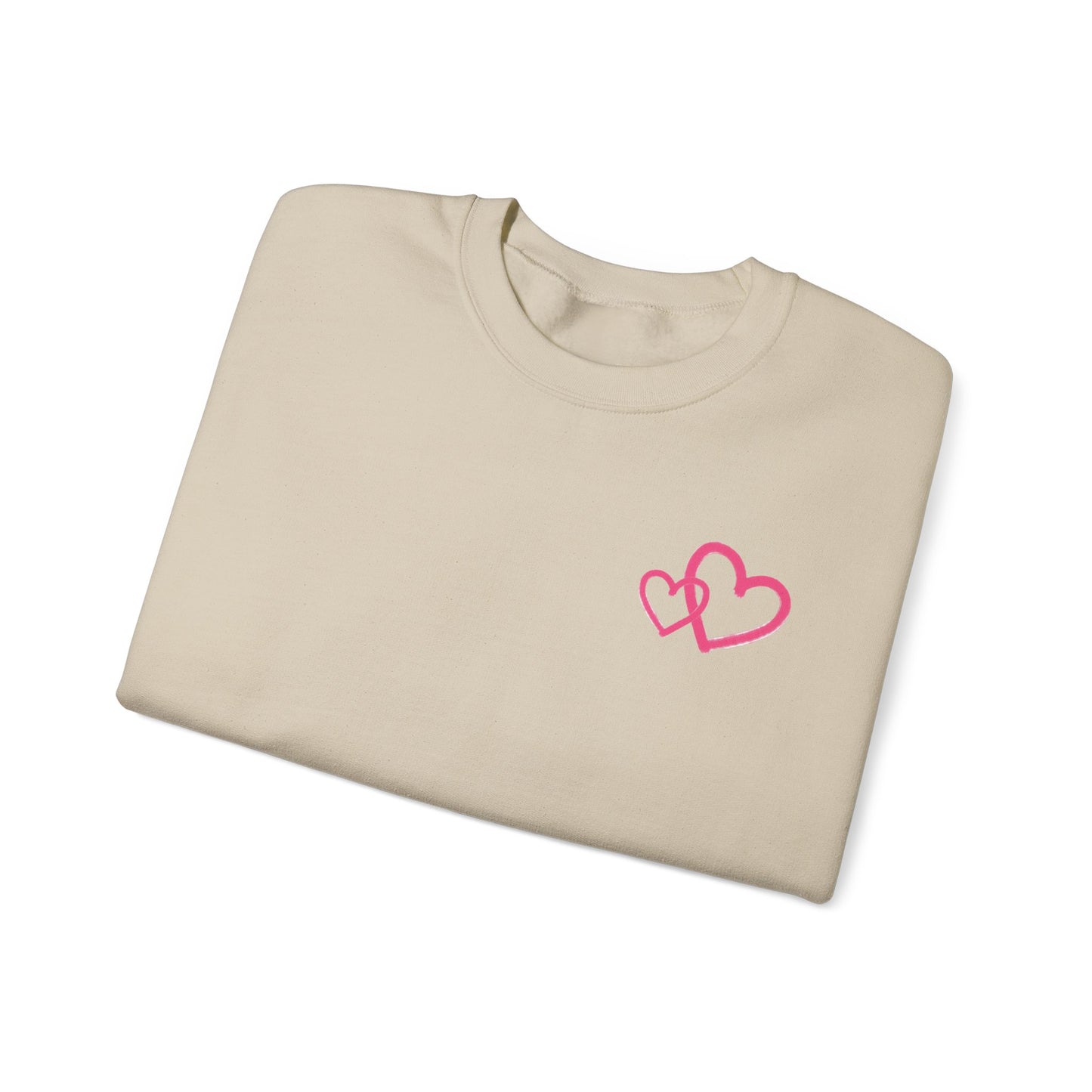 Marker Hearts Crewneck Sweatshirt