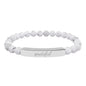 "Grateful" Natural Stone Bead Bracelet — Stretch Bar Bracelet