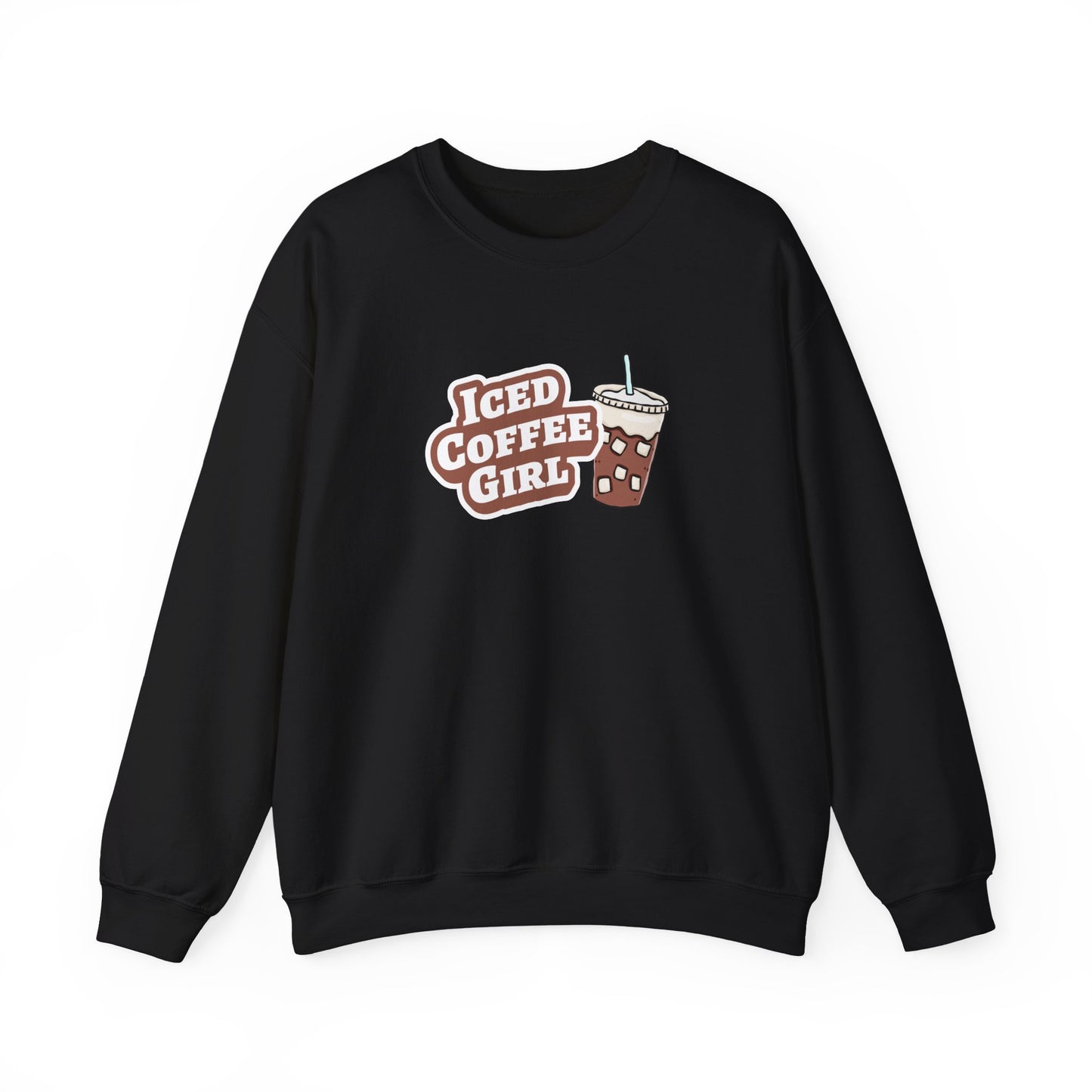Iced Coffee Girl Crewneck Sweatshirt