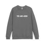 Yes And Amen Sweatshirt | Religious Faith Typography, Minimal Christian Crewneck