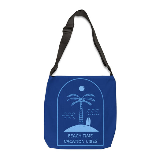 Beach Time Vacation Vibes Printed Tote