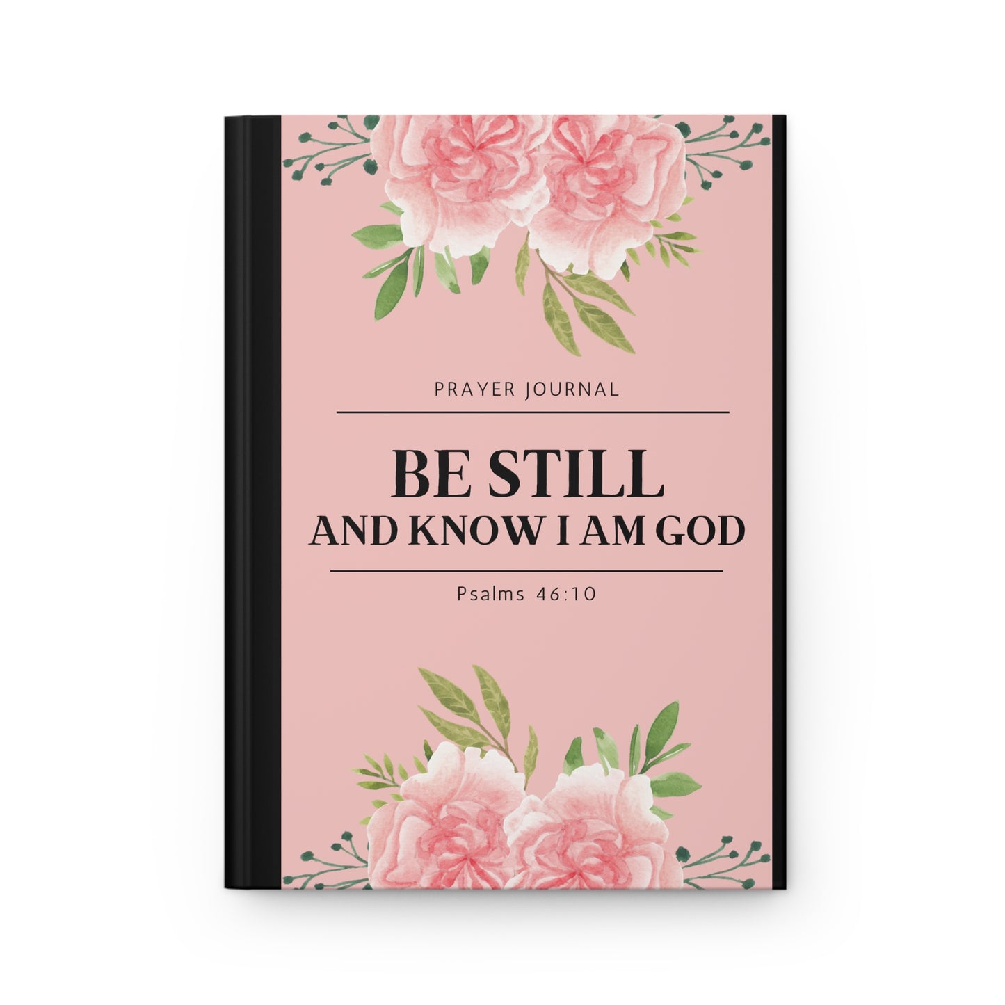Prayer & Faith Journal Notebook | Pink & Black Hardcover Journal