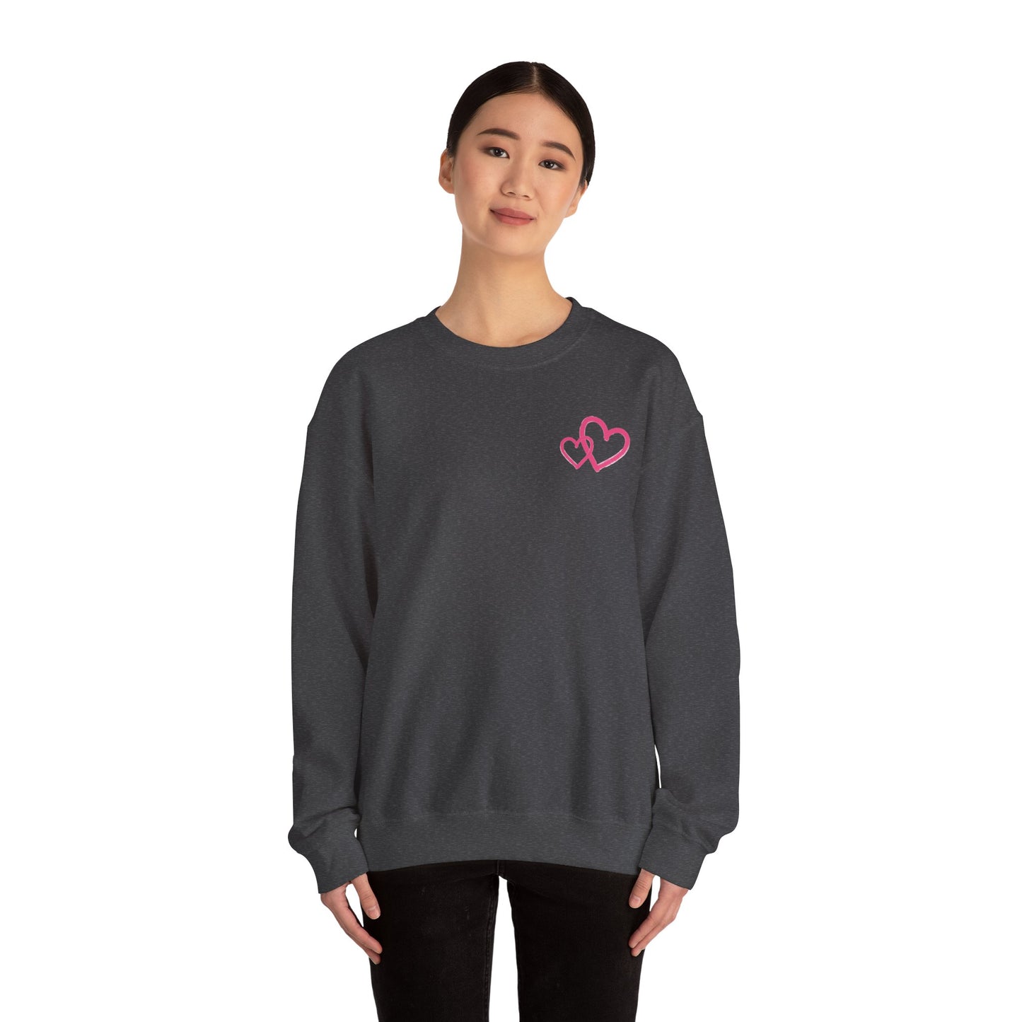 Marker Hearts Crewneck Sweatshirt