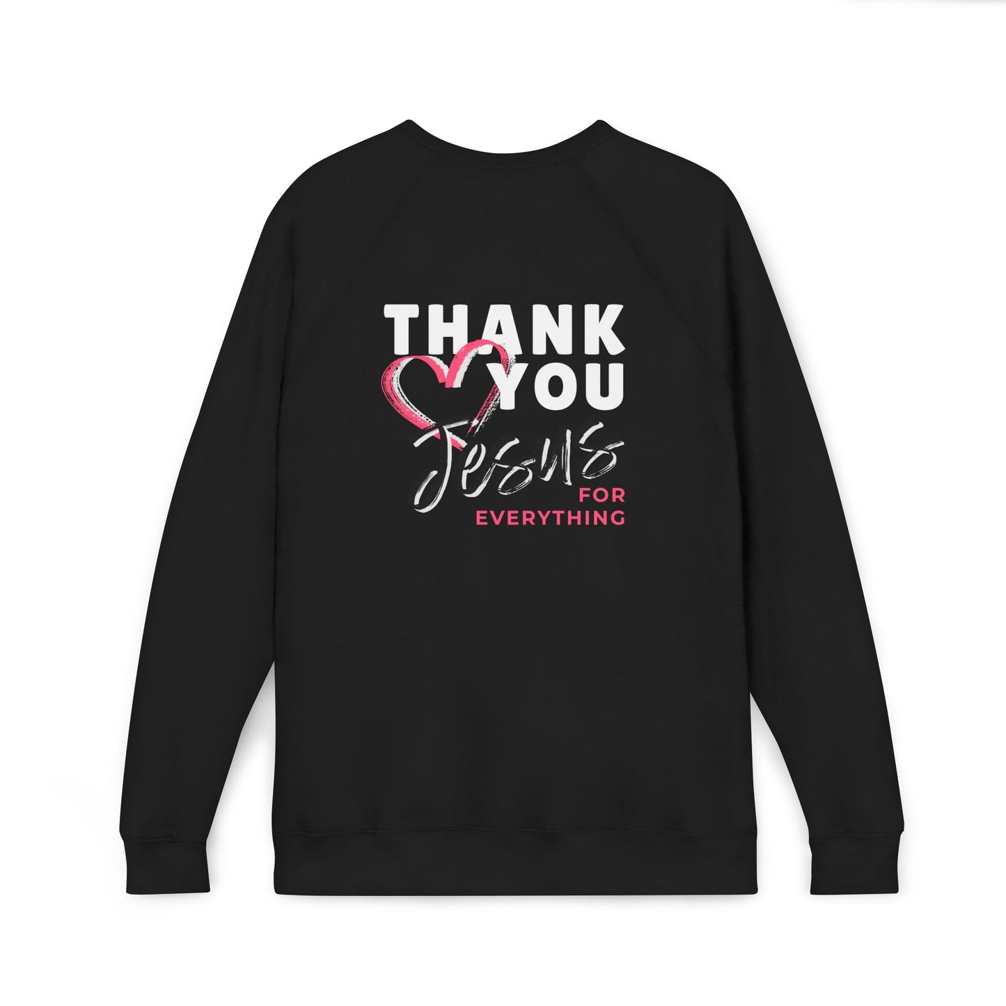 Heart Thank You Jesus Sweatshirt - Cozy Soft Bella-Canvas Faith Christian Crewneck