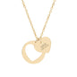 Engravable Heart Cutout Necklace – Love Pendant (Silver, Gold or Rose Gold)