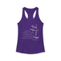 Hebrews 11:1 Faith Scripture Racerback Tank | Women's Inspirational Verse
