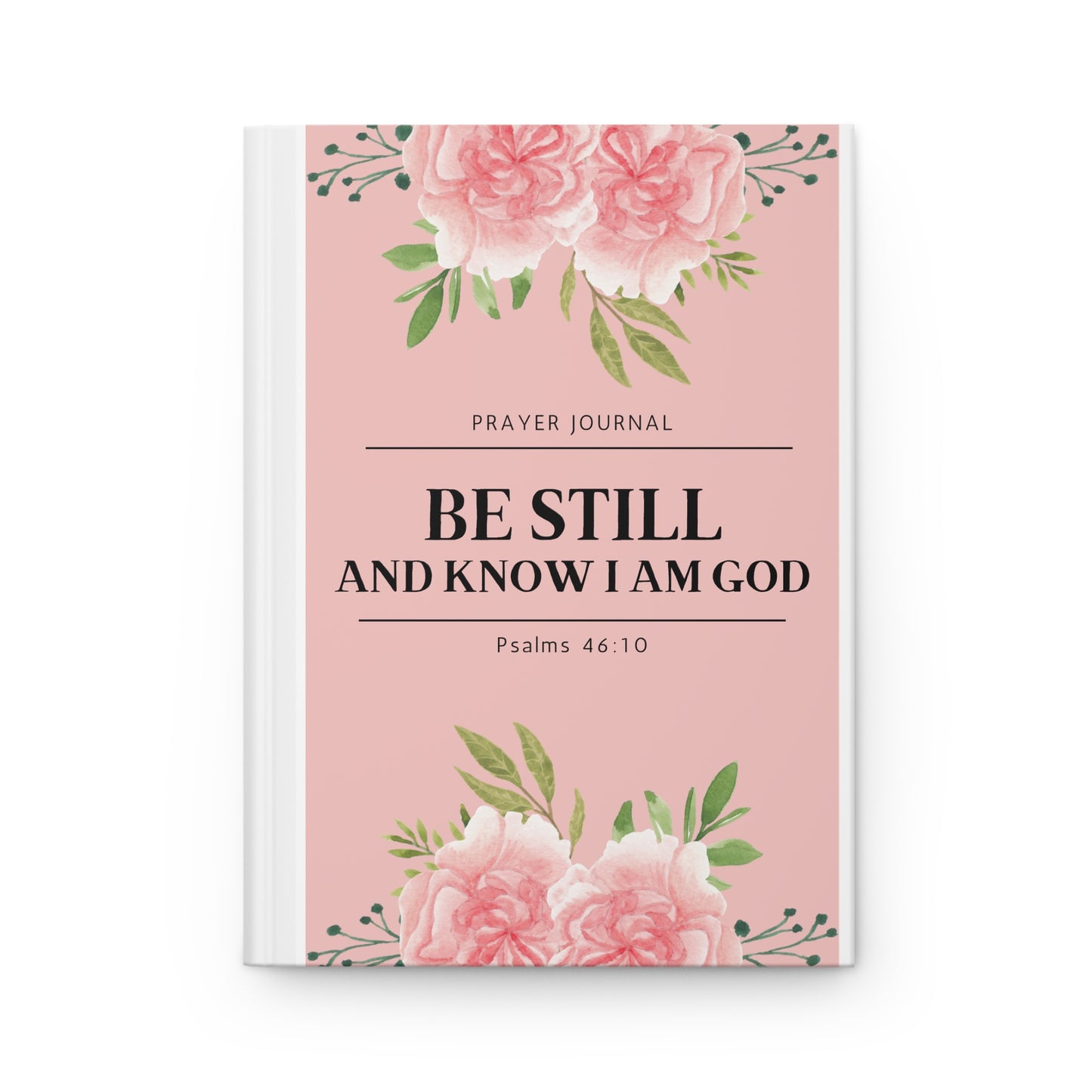Prayer & Faith Journal Notebook | Pink & White Hardcover Journal