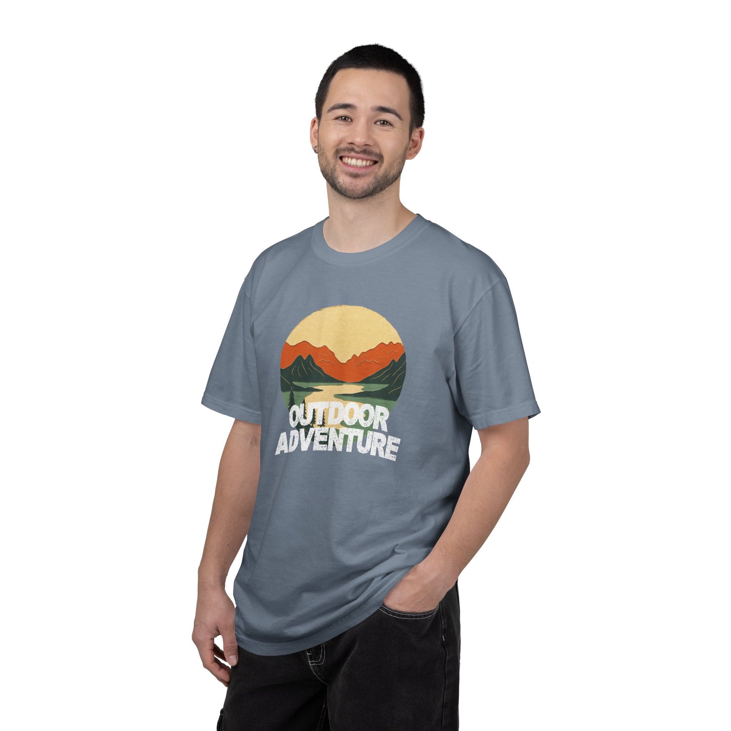 Outdoor Adventure Graphic Garment-Dyed T-shirt