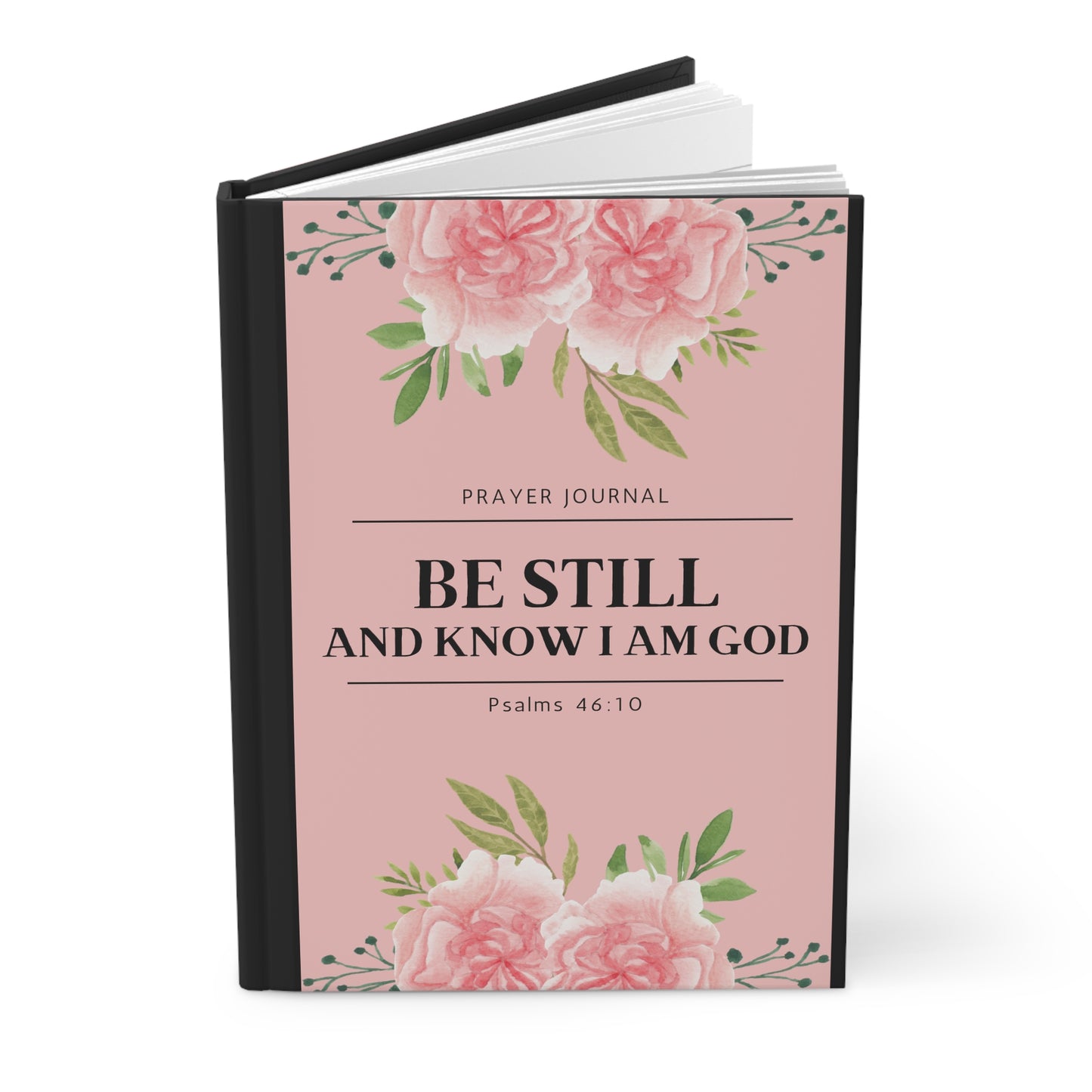 Prayer & Faith Journal Notebook | Pink & Black Hardcover Journal