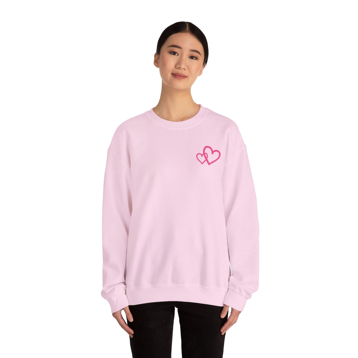 Marker Hearts Crewneck Sweatshirt