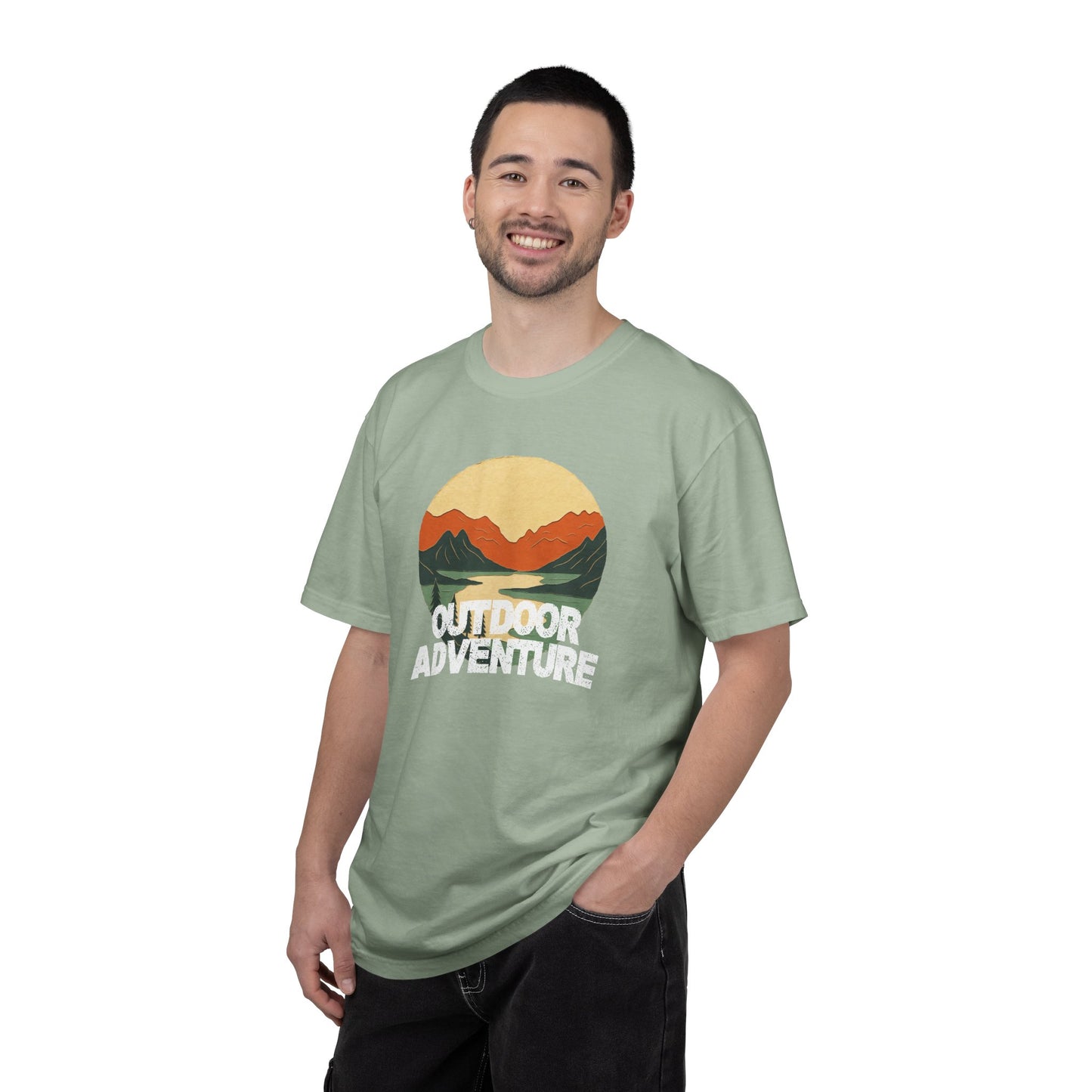 Outdoor Adventure Graphic Garment-Dyed T-shirt