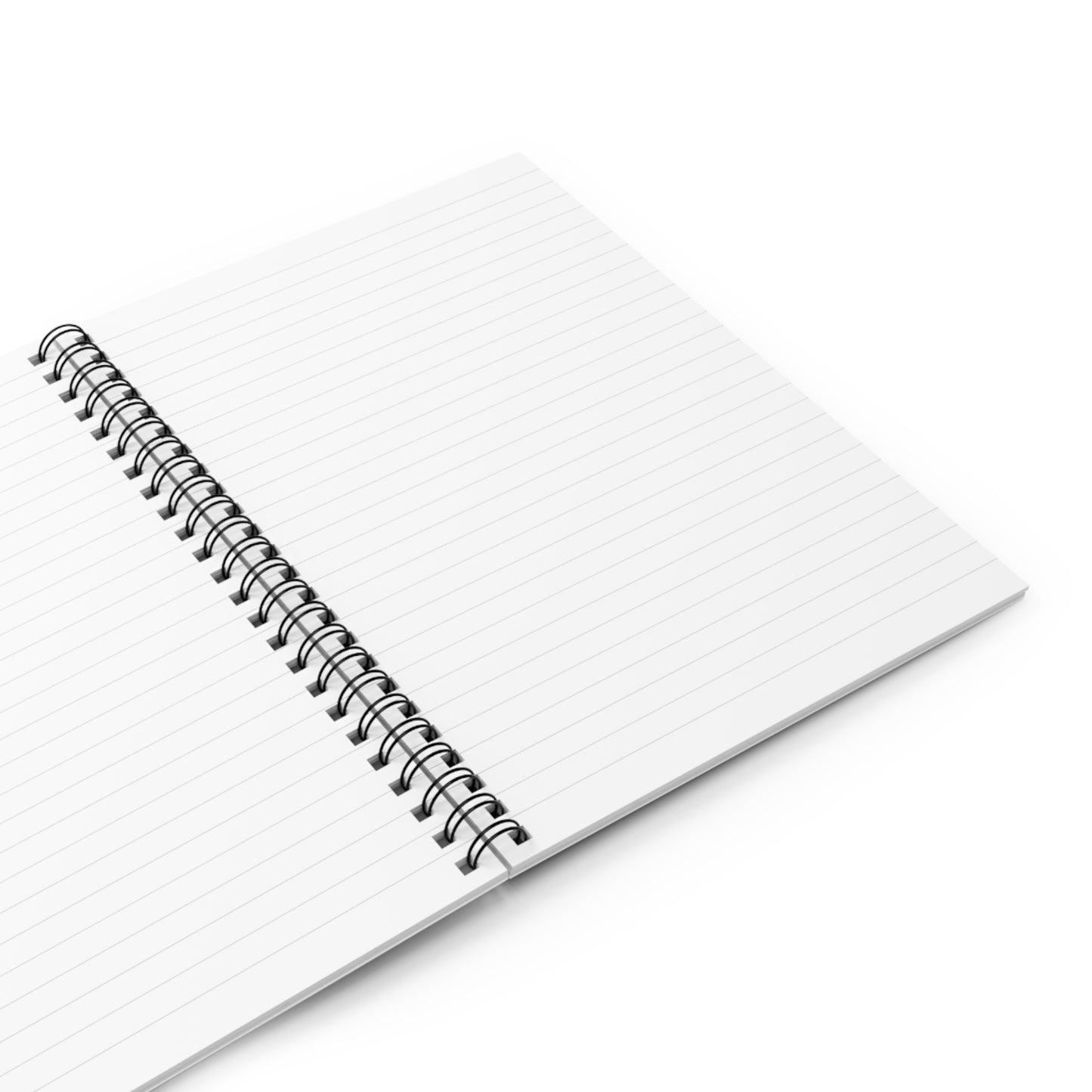 White Tossed Hearts Spiral Notebook | Ruled Journal