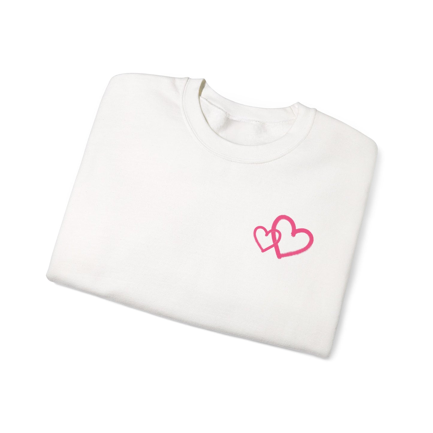 Marker Hearts Crewneck Sweatshirt