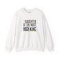 Daughter of the Most High King Crewneck Sweatshirt | Faith-Forward Minimalist Christian Apparel