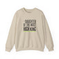 Daughter of the Most High King Crewneck Sweatshirt | Faith-Forward Minimalist Christian Apparel