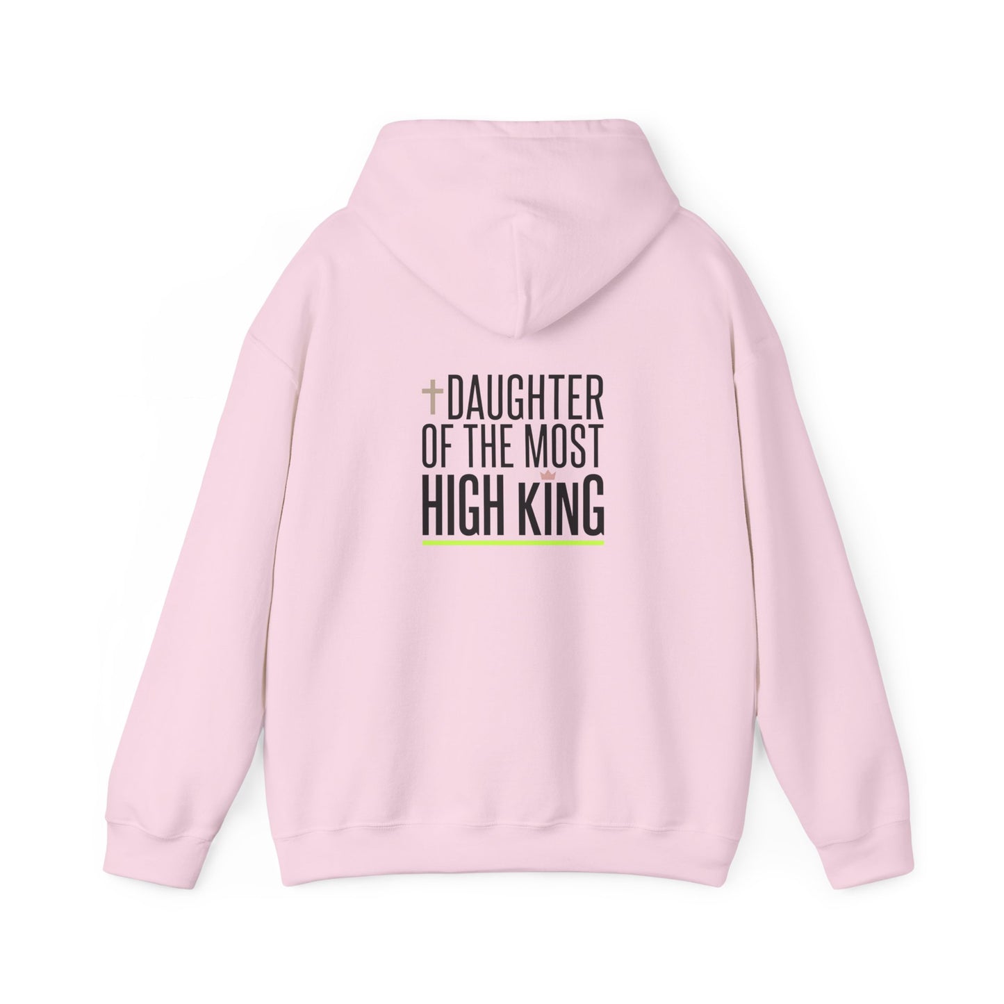 Daughter of the Most High King Hoodie | Faith-Forward Minimalist Christian Apparel